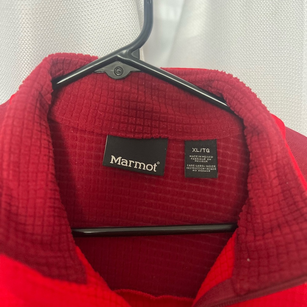 Marmot Red Performance Jacket With High Collar An… - image 2